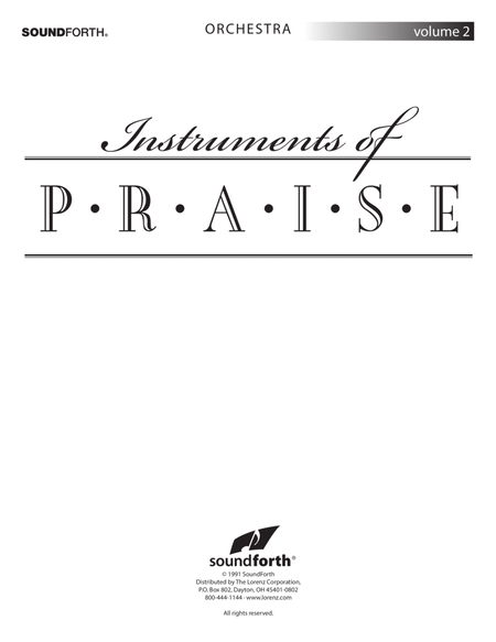 Instruments of Praise, Vol. 2: Violin - Score and insert