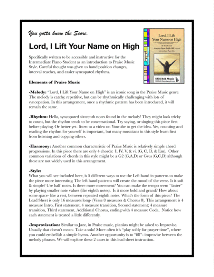 Lord, I Lift Your Name On High Voice scores gallery preview page 2