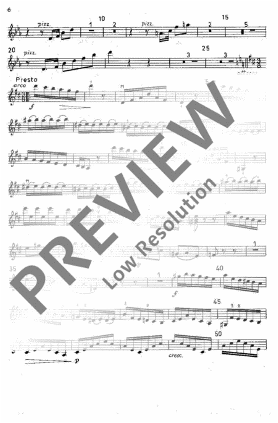 Symphony No. 1 Violin scores gallery preview page 7