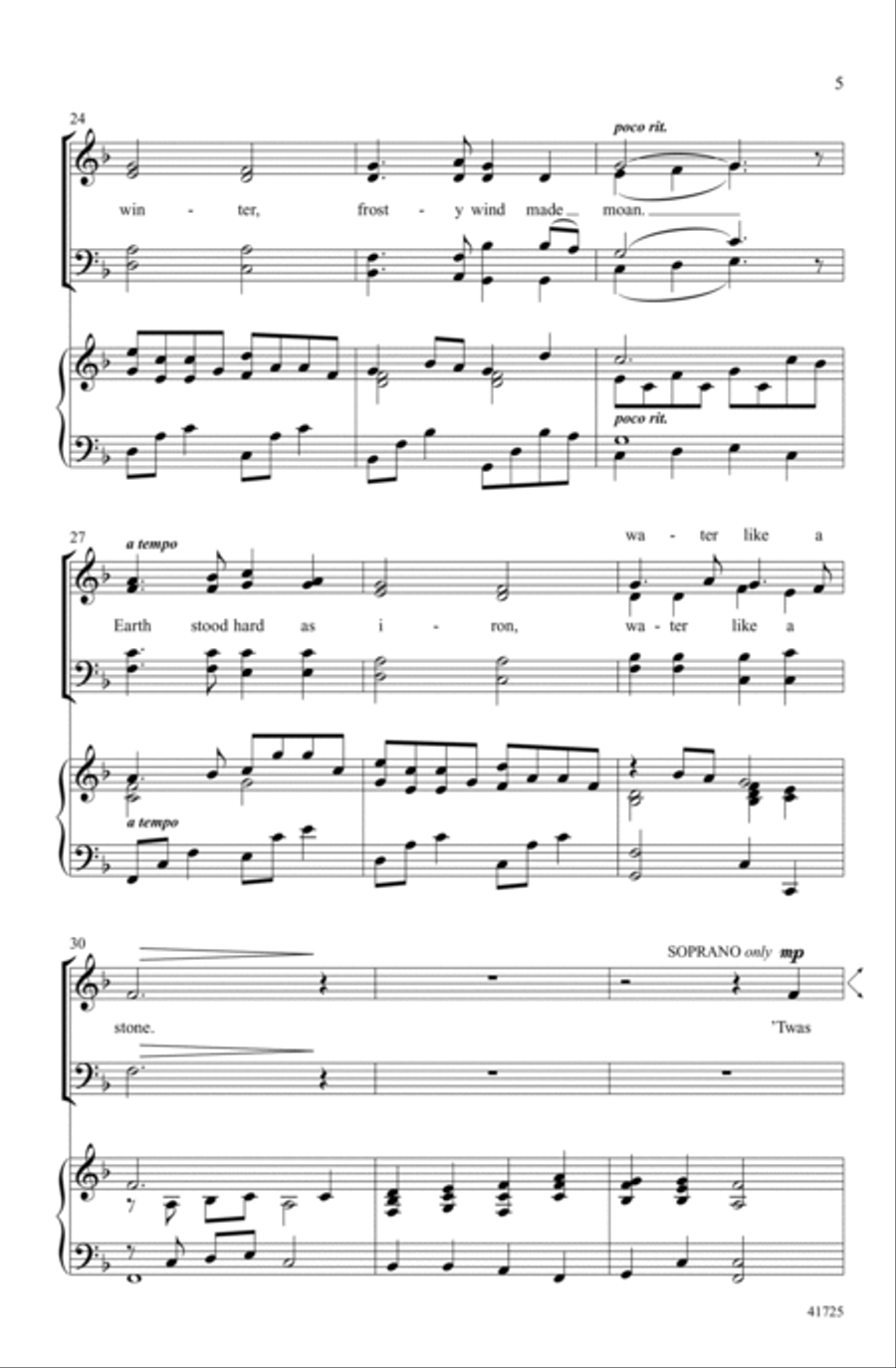Winter Canon Winter Canon Choir scores gallery preview page 4