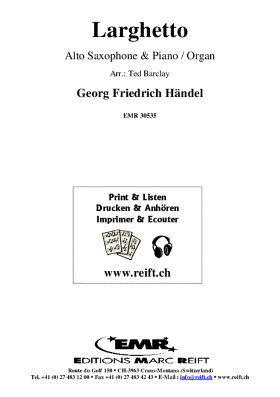 Larghetto Alto Saxophone scores gallery preview page 2