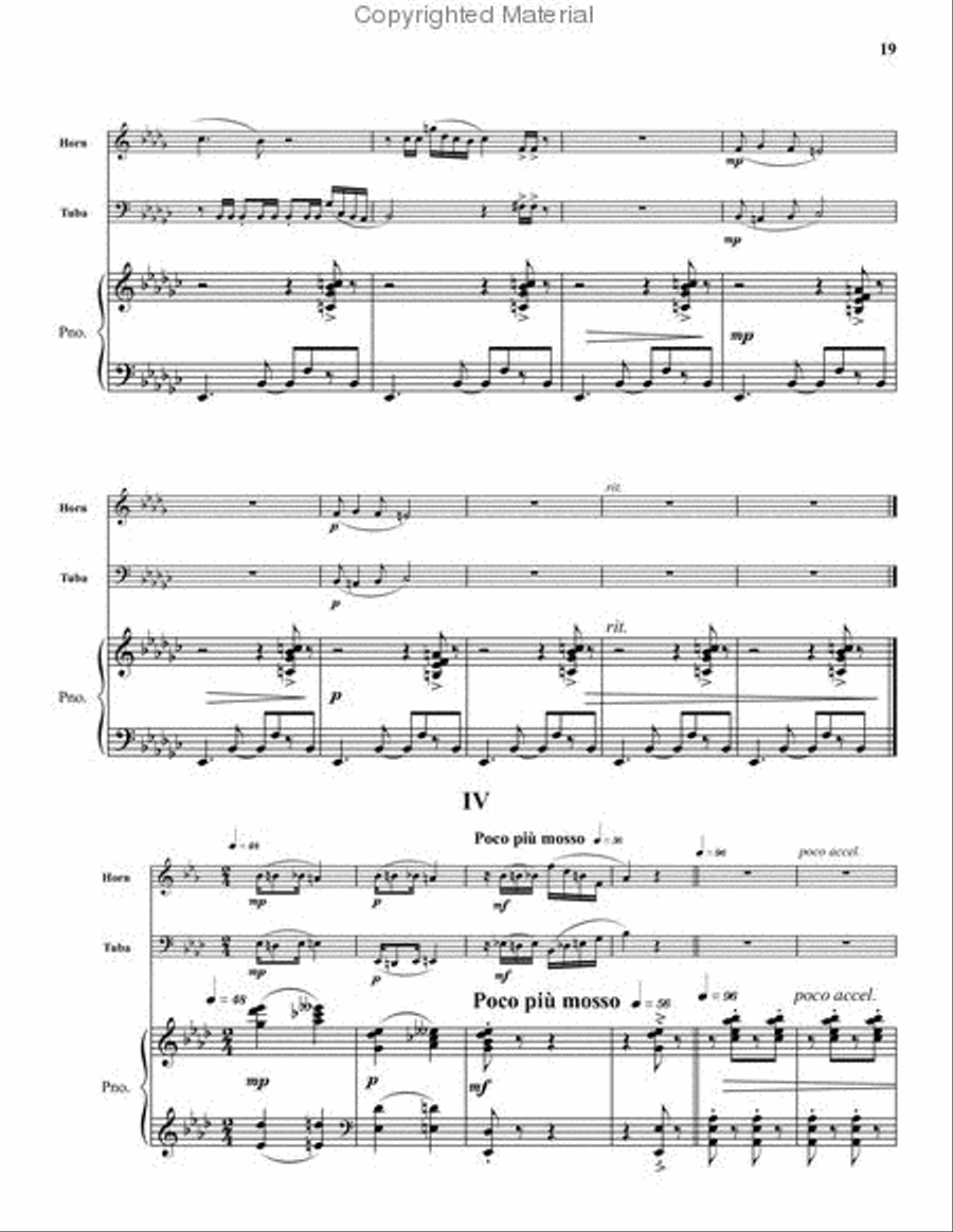 Suite for Horn and Tuba Horn scores gallery preview page 6