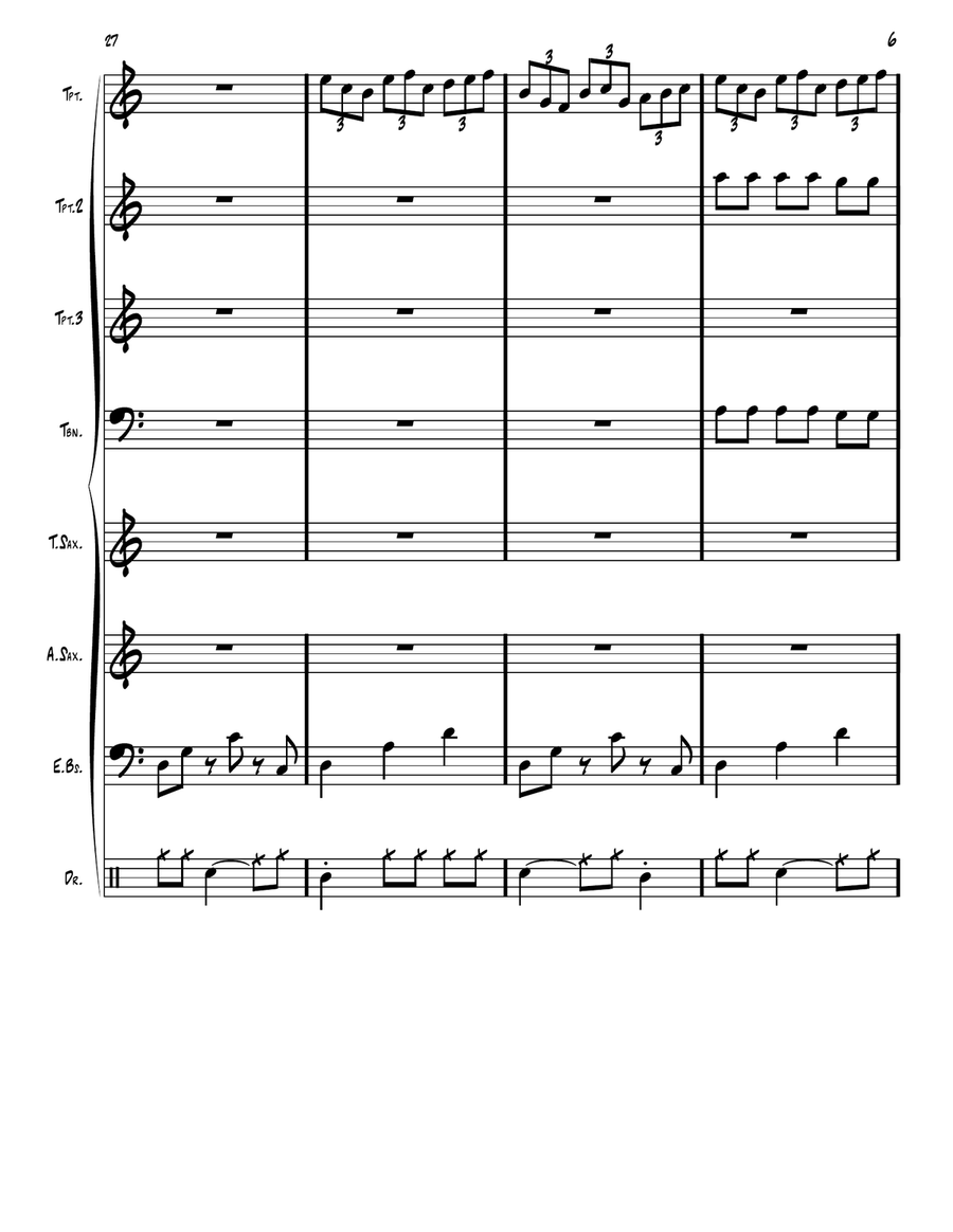 Not quite jazzy enough Jazz Ensemble scores gallery preview page 6