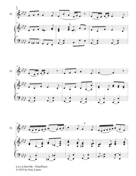 Gary Lanier: 3 GOSPEL HYMNS, SET III (Duets for Flute & Piano) image number null