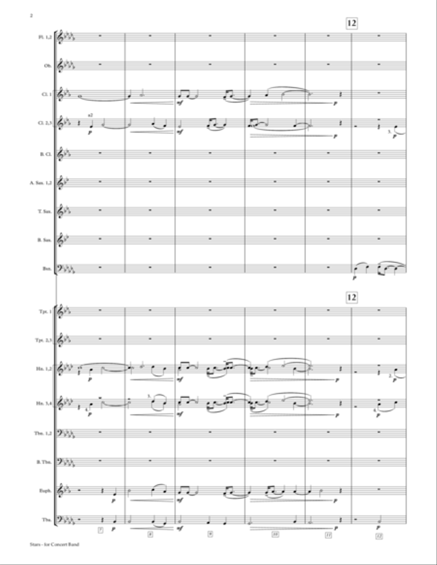 Stars - for Concert Band Stars - for Concert Band Concert Band scores gallery preview page 6