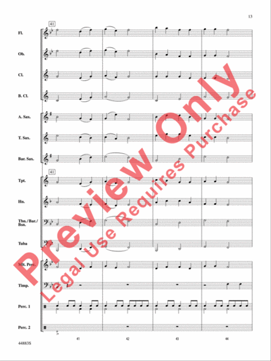 Heritage and Reflection Concert Band scores gallery preview page 14