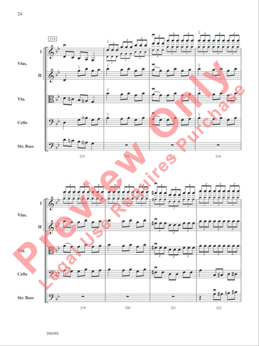 Halloween Spooktacular String Orchestra scores gallery preview page 25