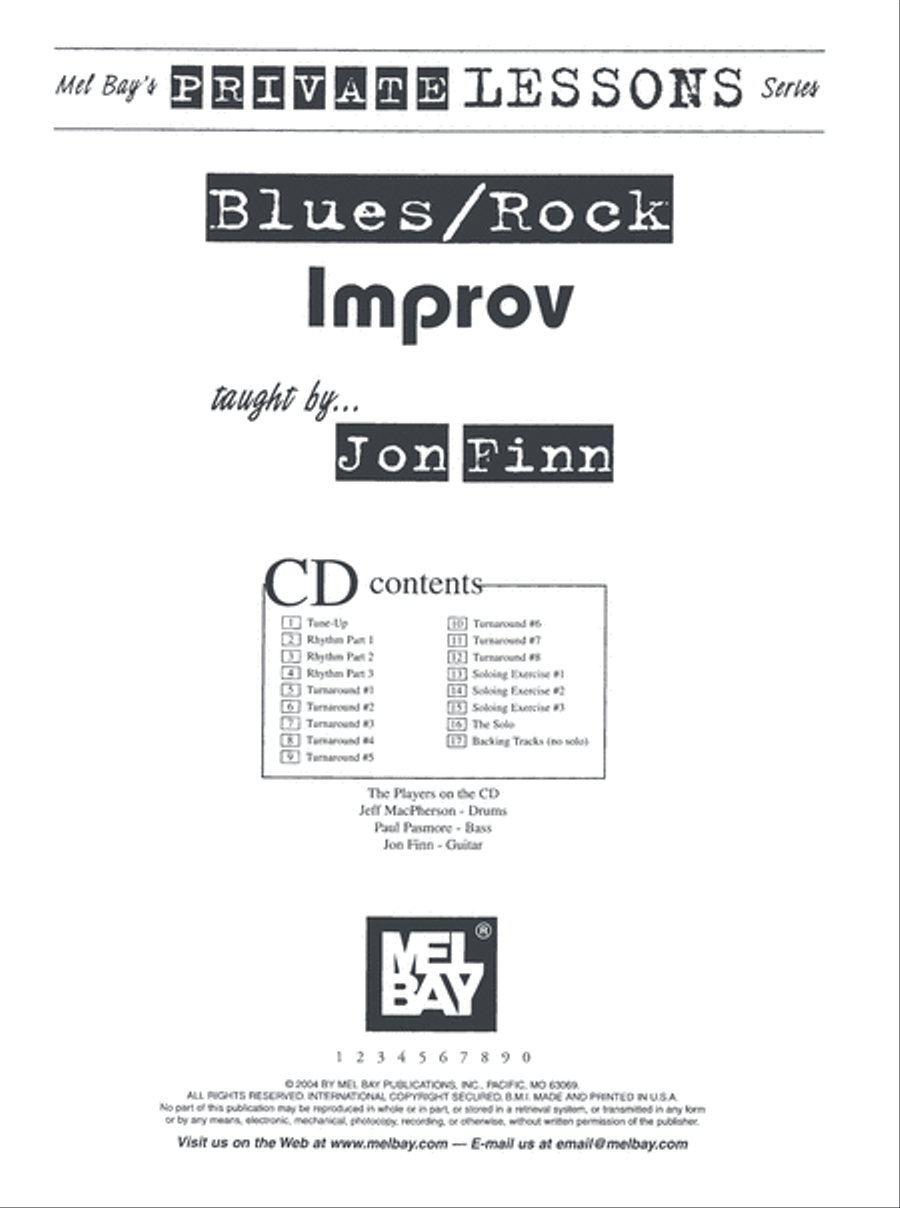 Blues/Rock Improv Blues/Rock Improv Electric Guitar scores gallery preview page 3