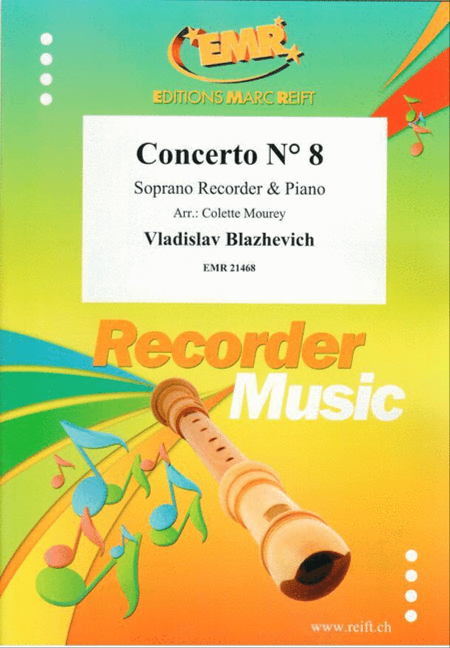 Concerto No. 8 Concerto No. 8 Soprano Recorder scores gallery preview page 1