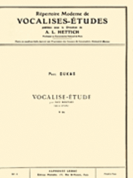 Repertoire Moderne de Vocalises-Etudes