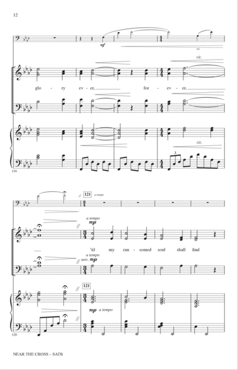 Near The Cross (arr. Heather Sorenson) 4-Part scores gallery preview page 11