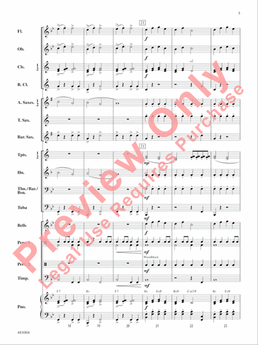 Fanfare and Festival Fanfare and Festival Concert Band scores gallery preview page 6