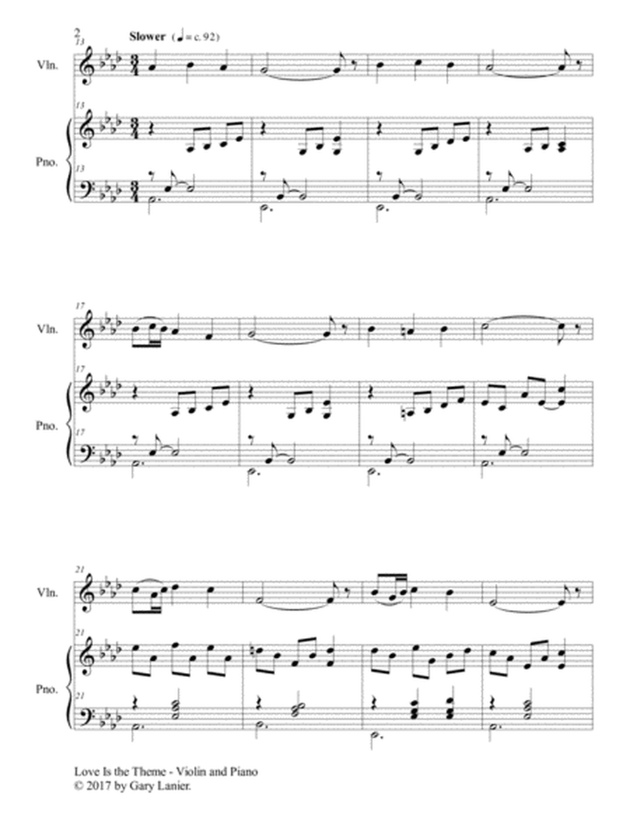 3 HYMNS OF GOD'S LOVE (for Violin and Piano with Score/Parts) image number null