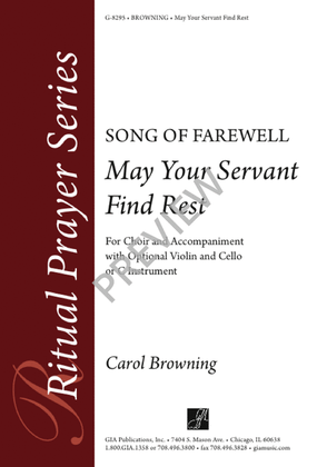 Book cover for May Your Servant Find Rest