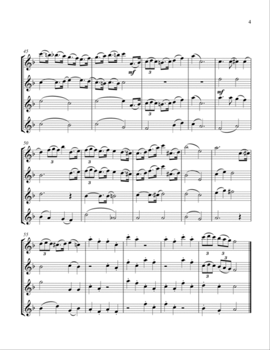 It's Beginning To Look Like Christmas String Quartet scores gallery preview page 5