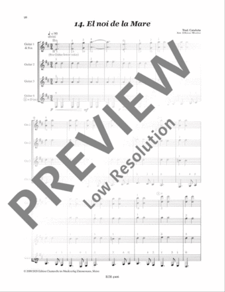El noi de la Mare El noi de la Mare Guitar Ensemble scores gallery preview page 2