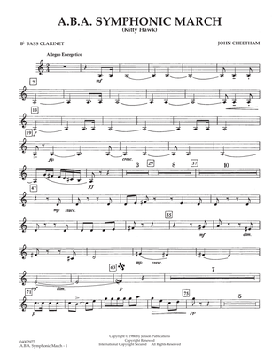 A.B.A. Symphonic March (Kitty Hawk) - Bb Bass Clarinet
