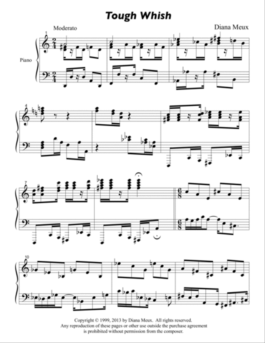 Three Short Modern Piano Pieces Piano Solo scores gallery preview page 2