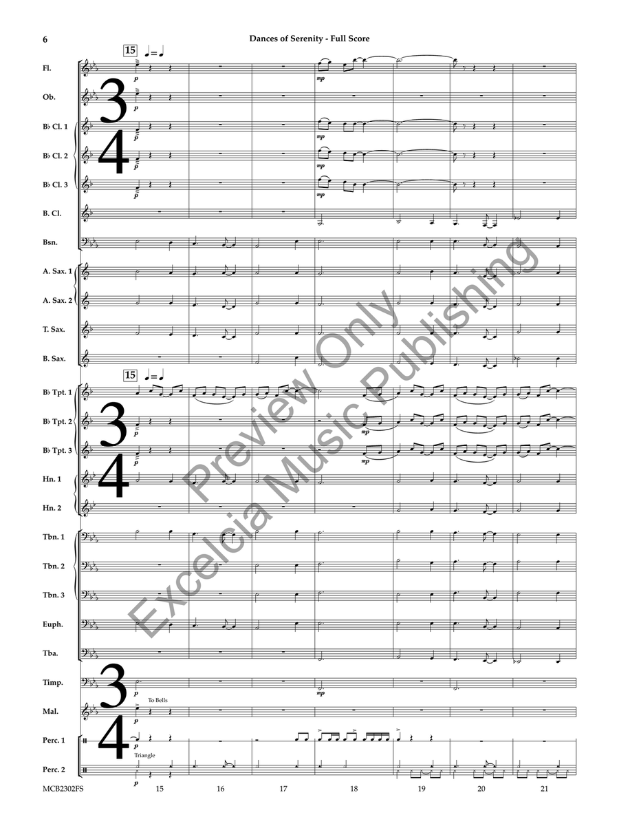 Dances of Serenity (Score) Concert Band scores gallery preview page 7