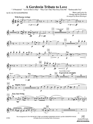A Gershwin Tribute to Love: E-flat Alto Saxophone