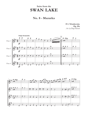 "Mazurka" from Swan Lake Suite for Flute Quartet