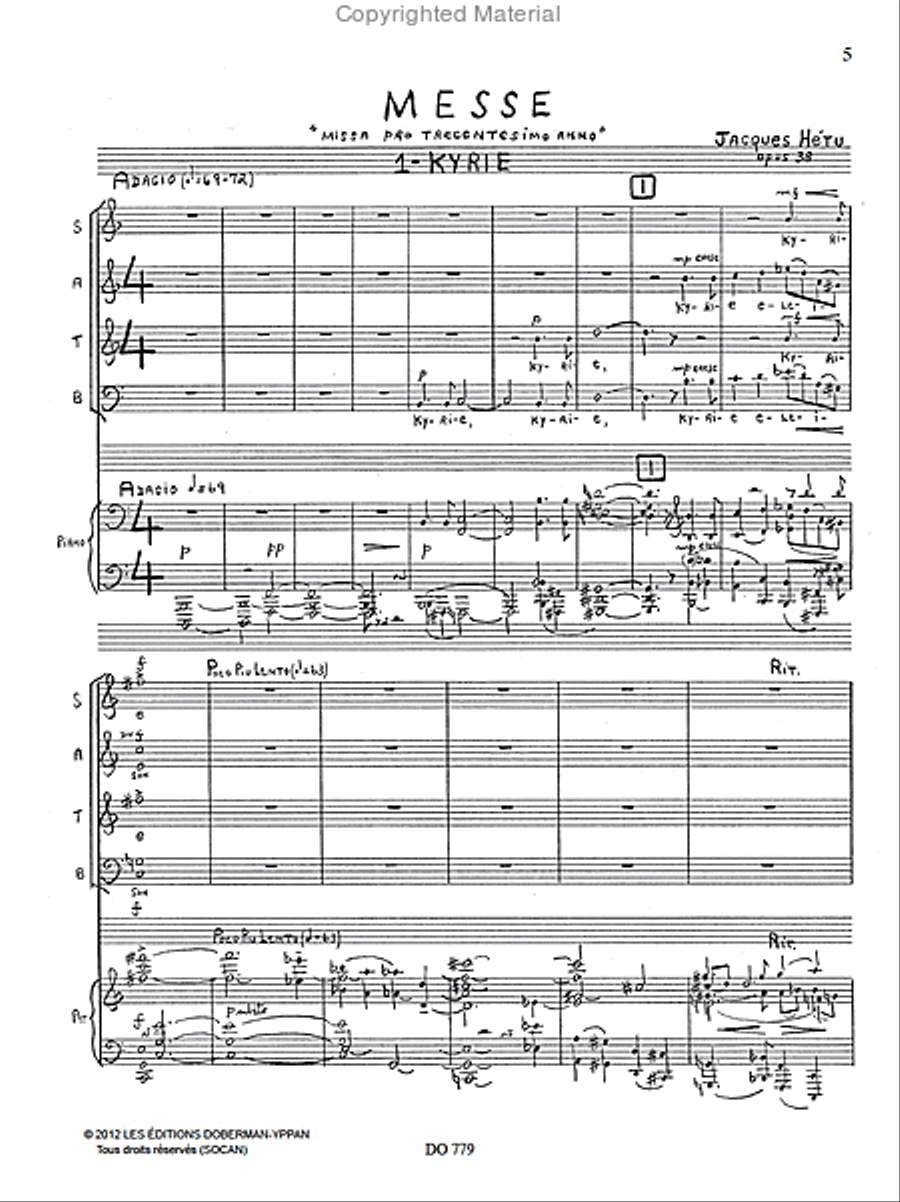 Messe, opus 38 Choir scores gallery preview page 2