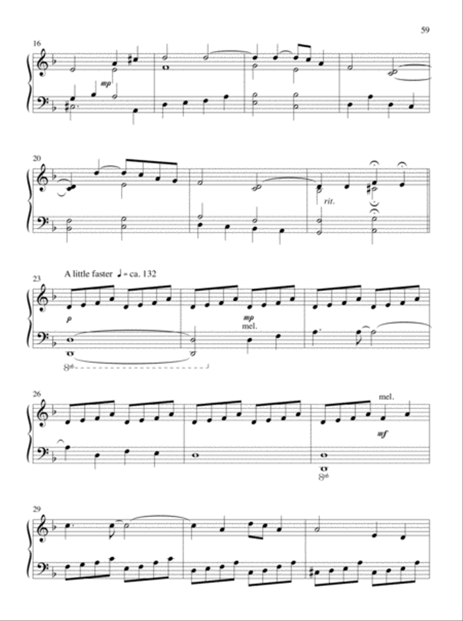 Let All Things Their Creator Bless! Piano Solo scores gallery preview page 34