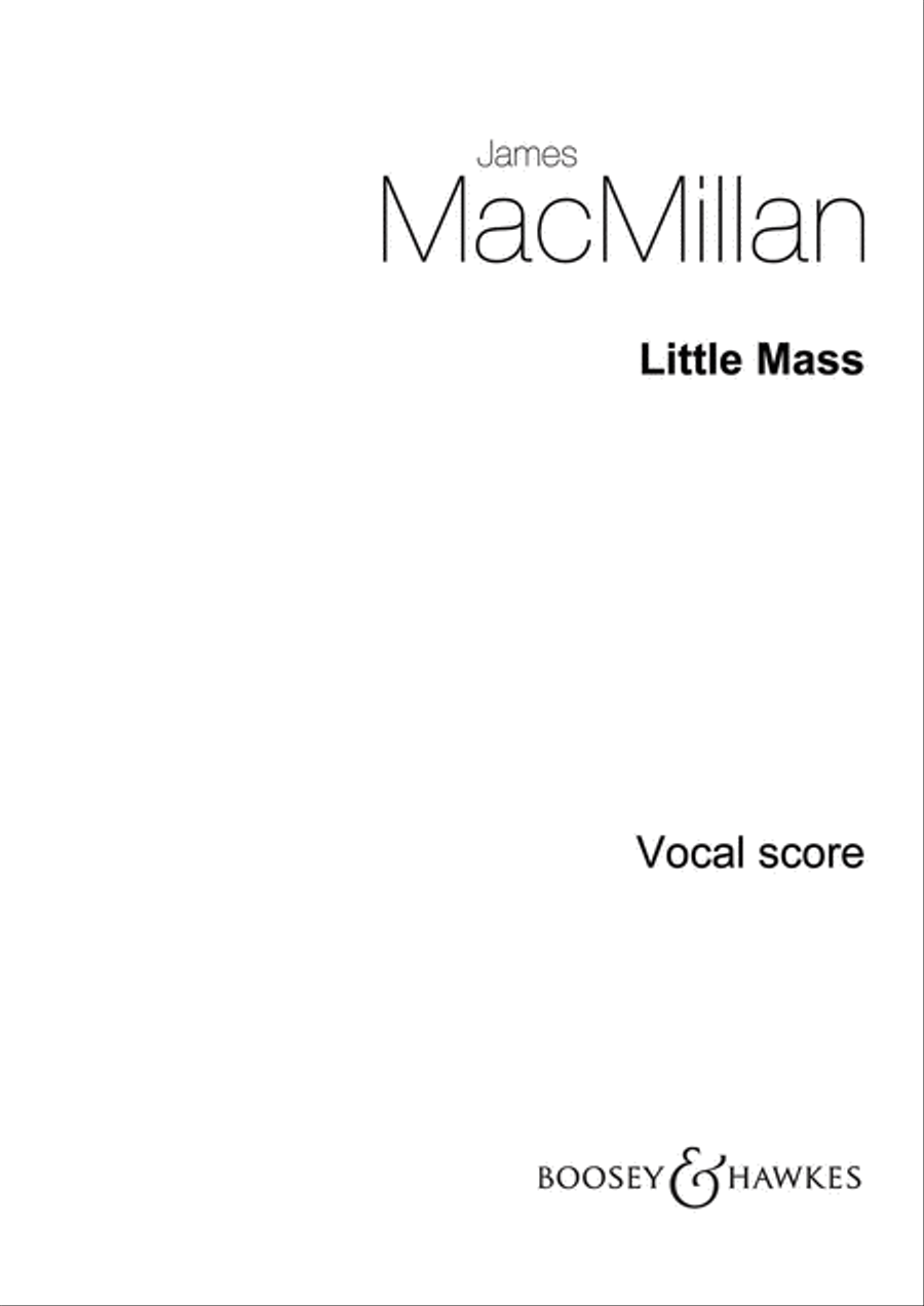 Little Mass - Children's Chorus And Orchestra - Choral/piano Reduction Children's Choir scores gallery preview page 1