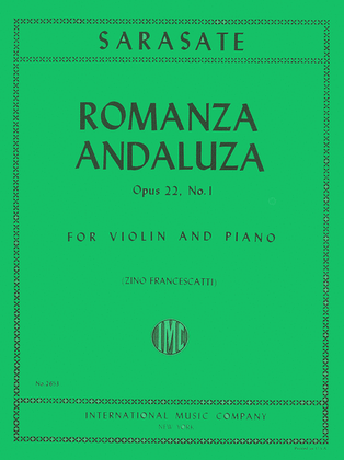 Book cover for Romanza Andaluza, Op. 22 No. 1