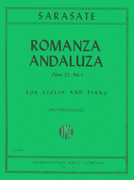 Romanza Andaluza, Op. 22 No. 1