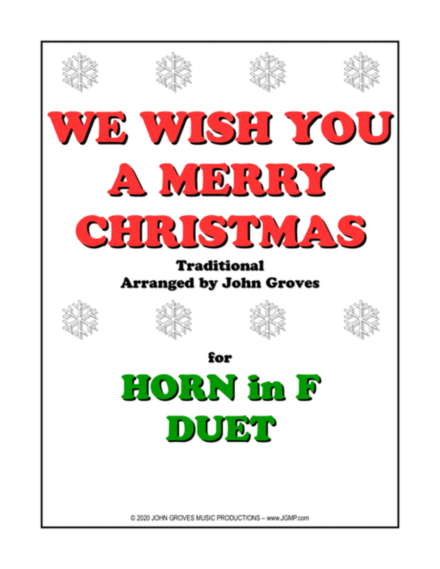 We Wish You A Merry Christmas - French Horn Duet image number null