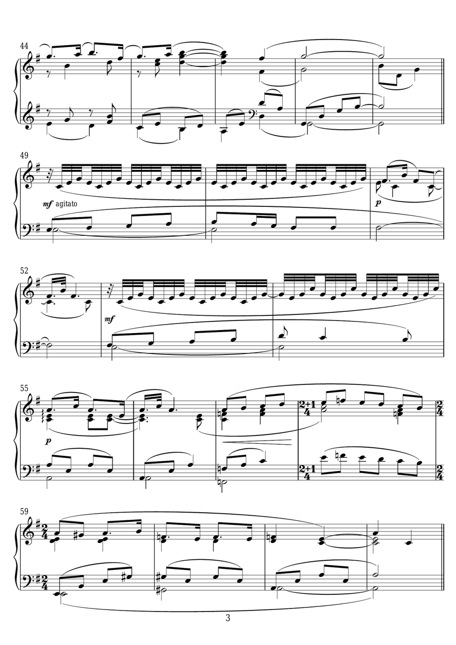 Stockholm By Night Piano Solo scores gallery preview page 3