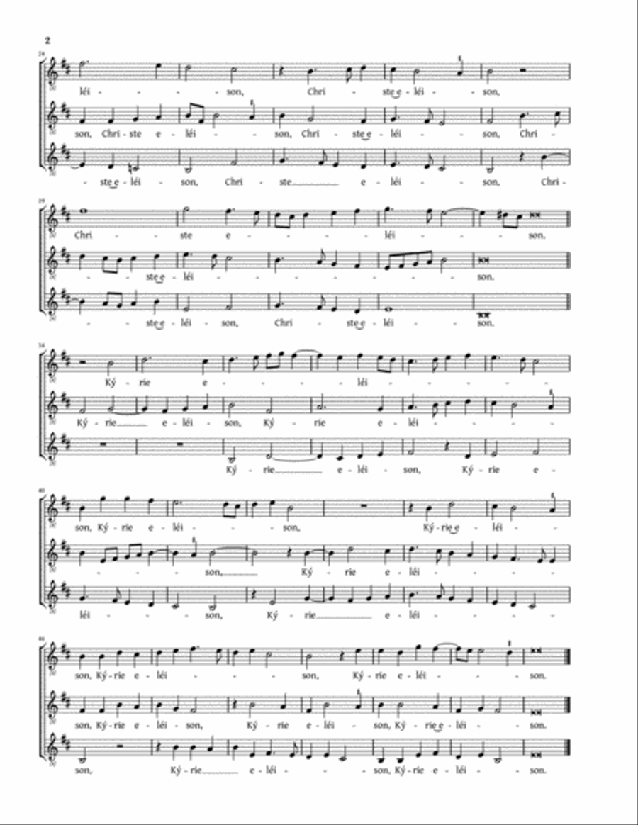 Missa prima a 3 (Asola) - SSA or TTB SSA scores gallery preview page 2