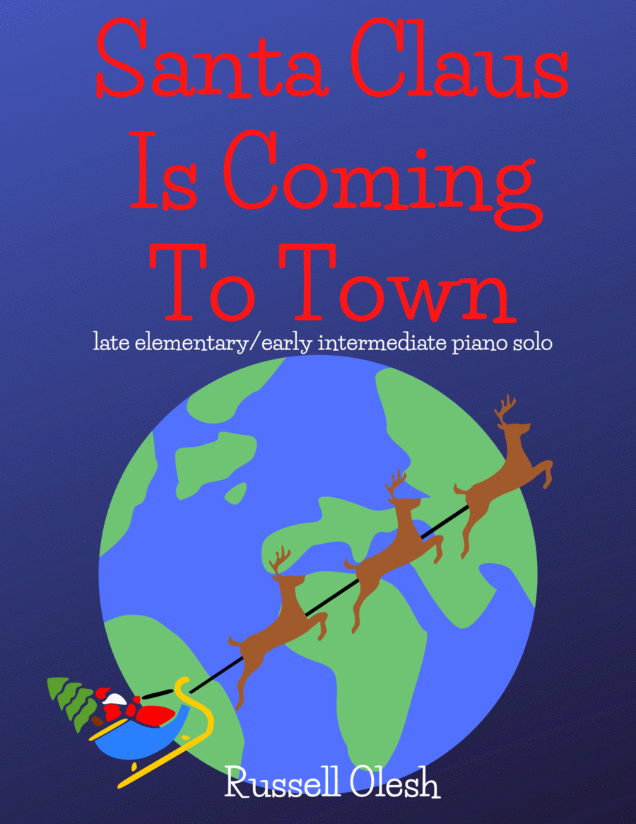 Santa Claus Is Comin' To Town Piano Solo scores gallery preview page 1