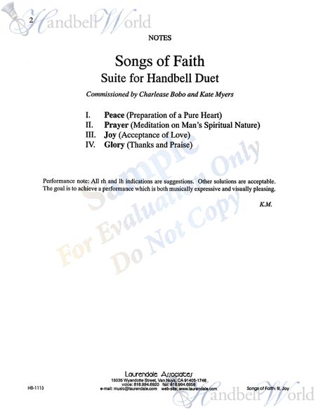 Songs of Faith III Joy