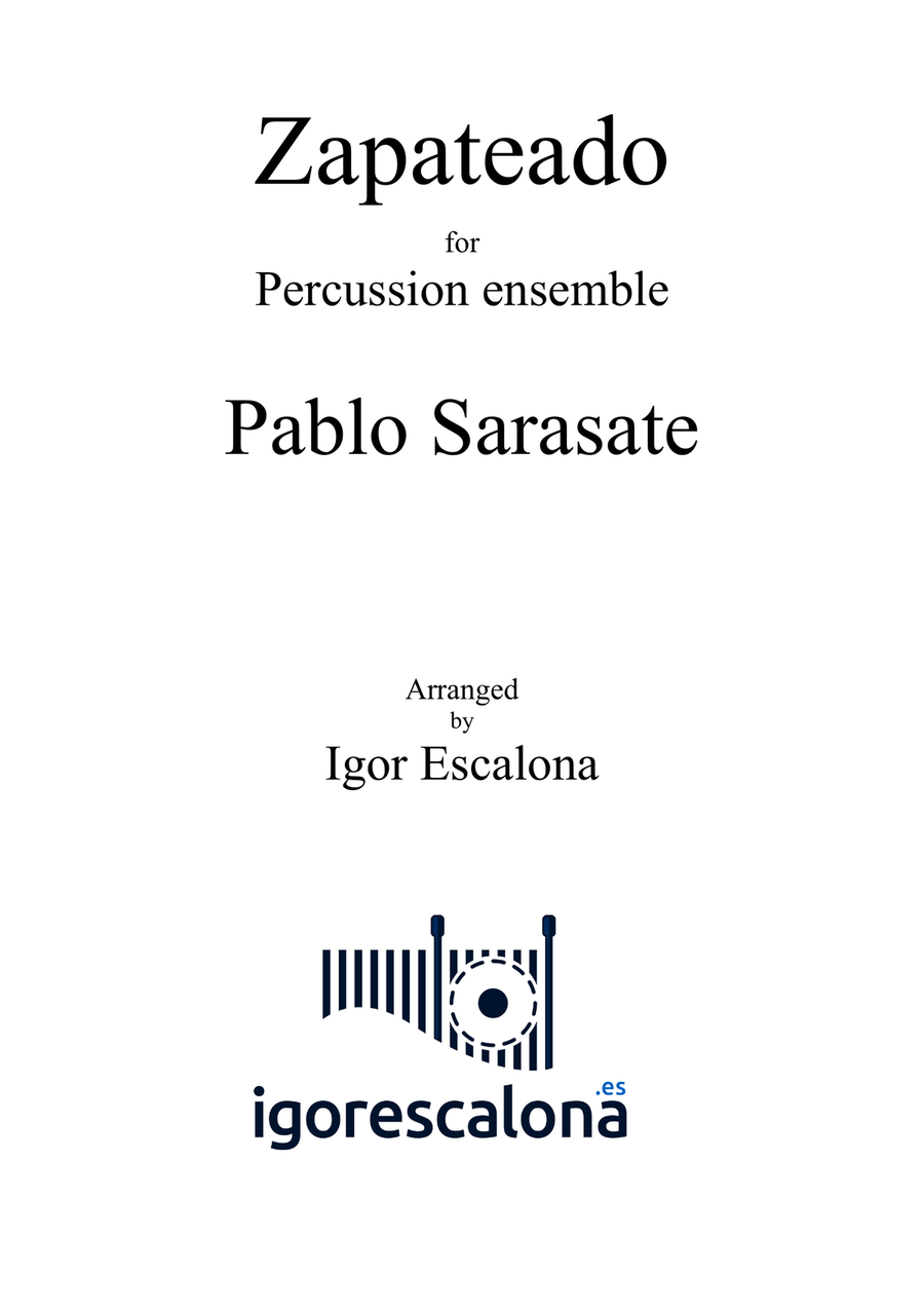 Zapateado by Pablo Sarasate for Percussion ensemble Percussion Ensemble scores gallery preview page 2