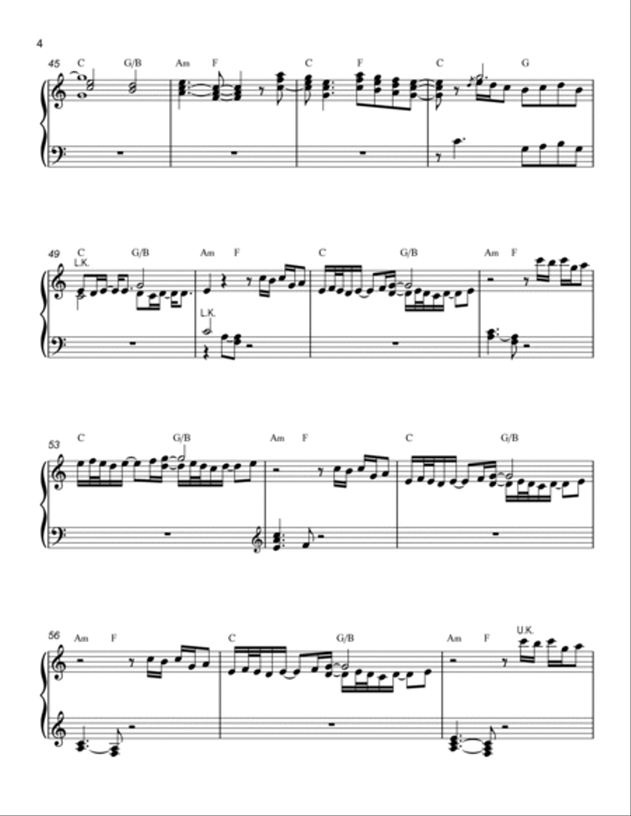 No Woman No Cry Organ Solo scores gallery preview page 4
