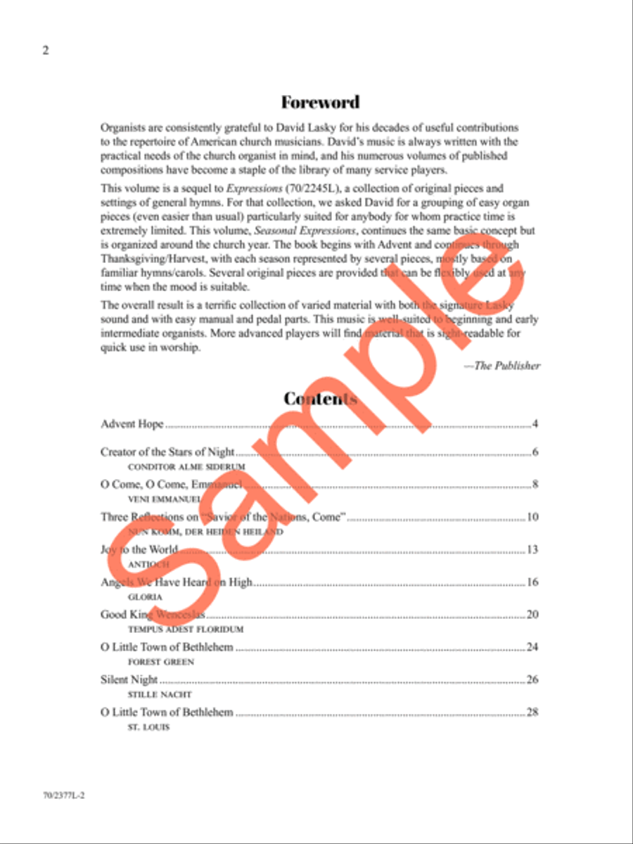 Seasonal Expressions Organ Solo scores gallery preview page 3