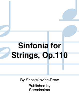 Book cover for Sinfonia for Strings, Op.110