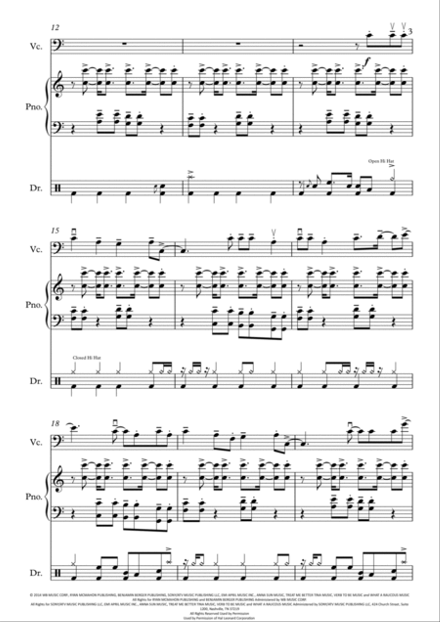 Shut Up And Dance Piano scores gallery preview page 4
