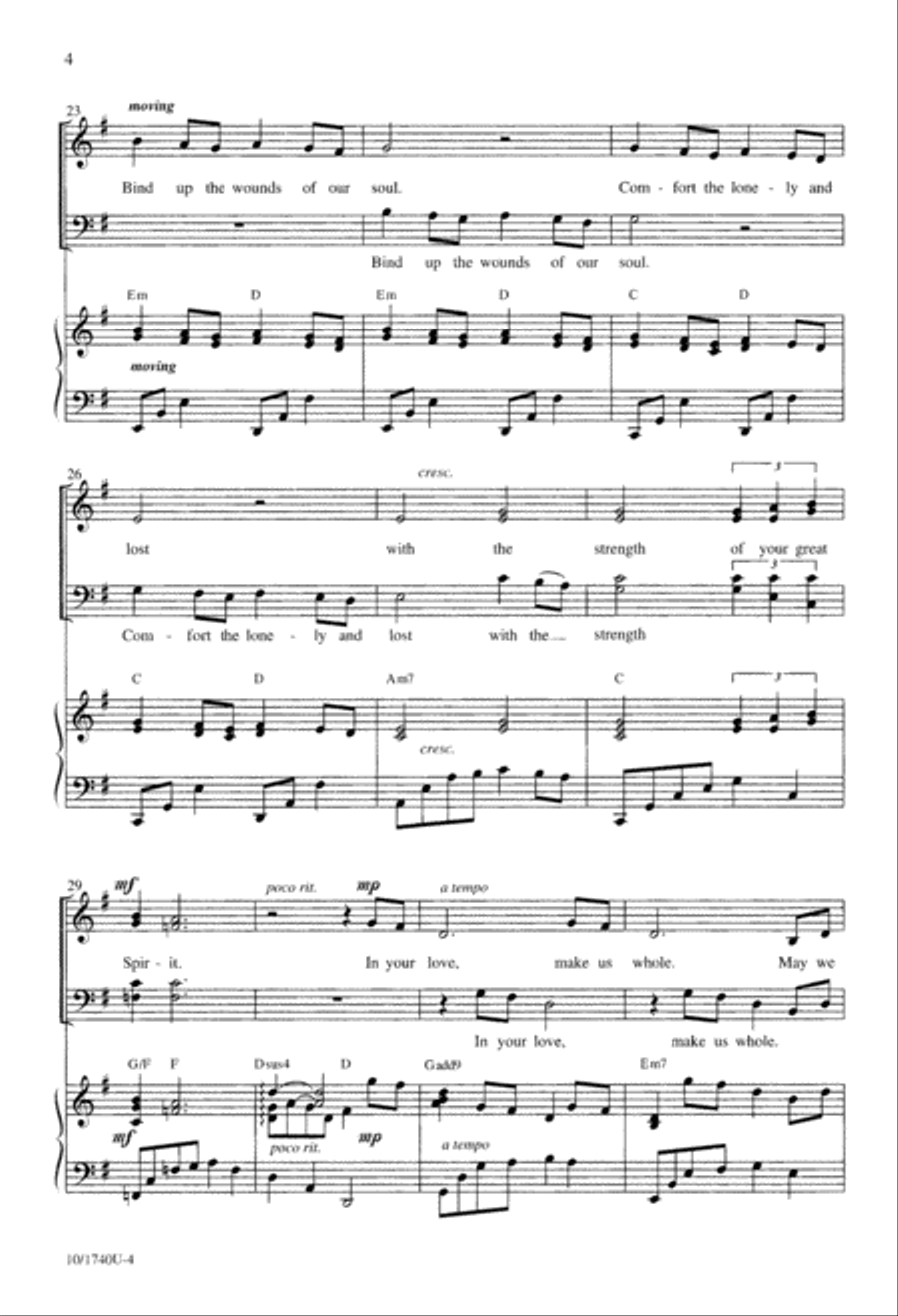 Make Us Holy, Make Us Whole 4-Part scores gallery preview page 4