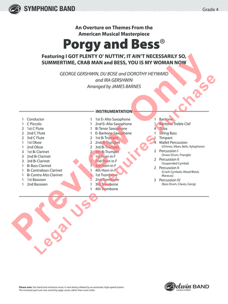 Porgy and Bess (Medley) image number null