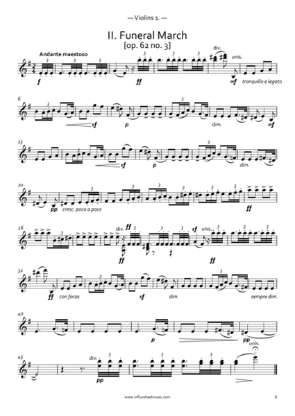 Mendelssohn: 5 Songs Without Words arr. for String Orchestra (Parts) image number null