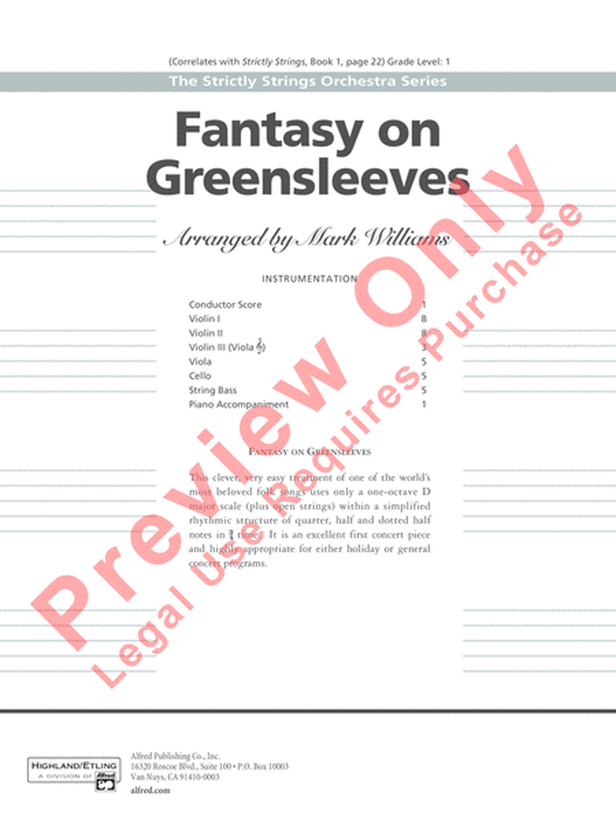 Fantasy on Greensleeves
