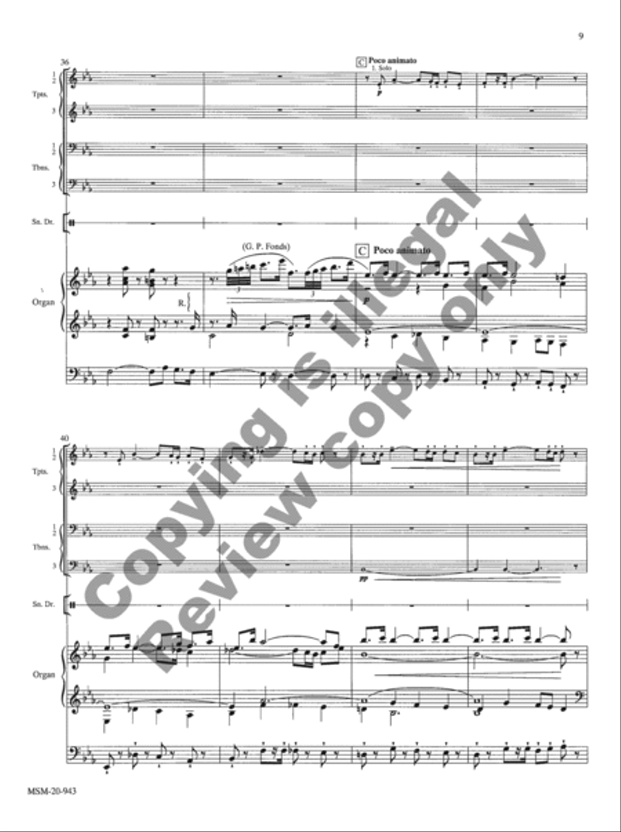 Salvum fac populum tuum Salvum fac populum tuum Brass Ensemble scores gallery preview page 13