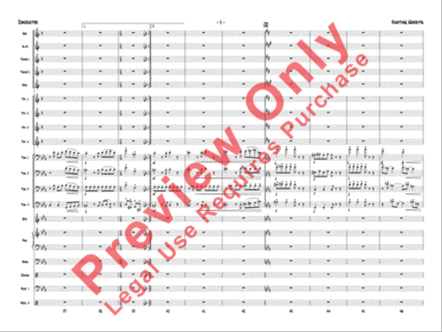 Hunting Wabbits Jazz Ensemble scores gallery preview page 32