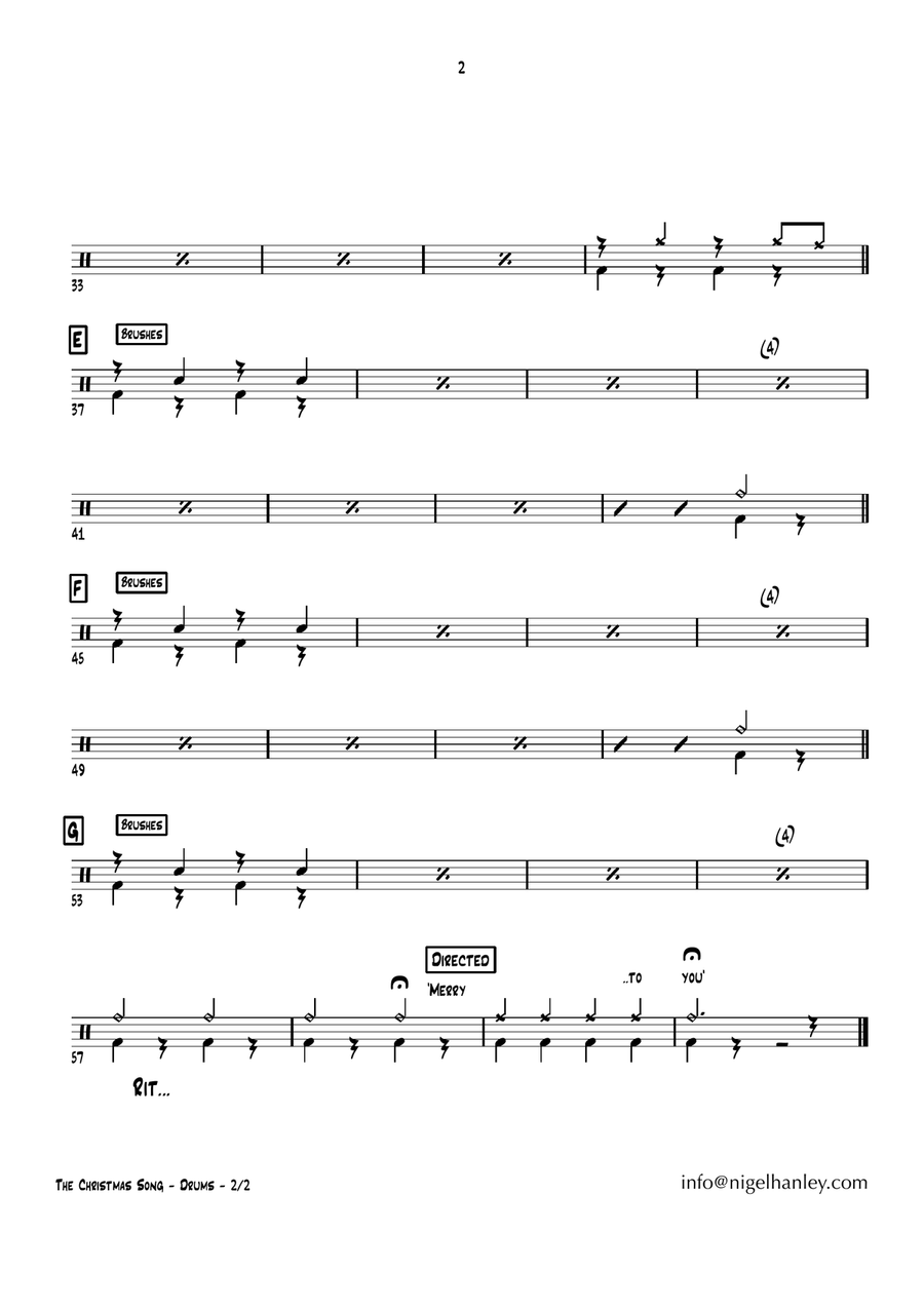 The Christmas Song (Chestnuts Roasting On An Open Fire) Jazz Ensemble scores gallery preview page 6