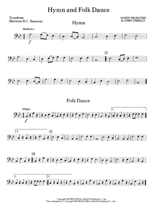 Hymn and Folk Dance: 1st Trombone