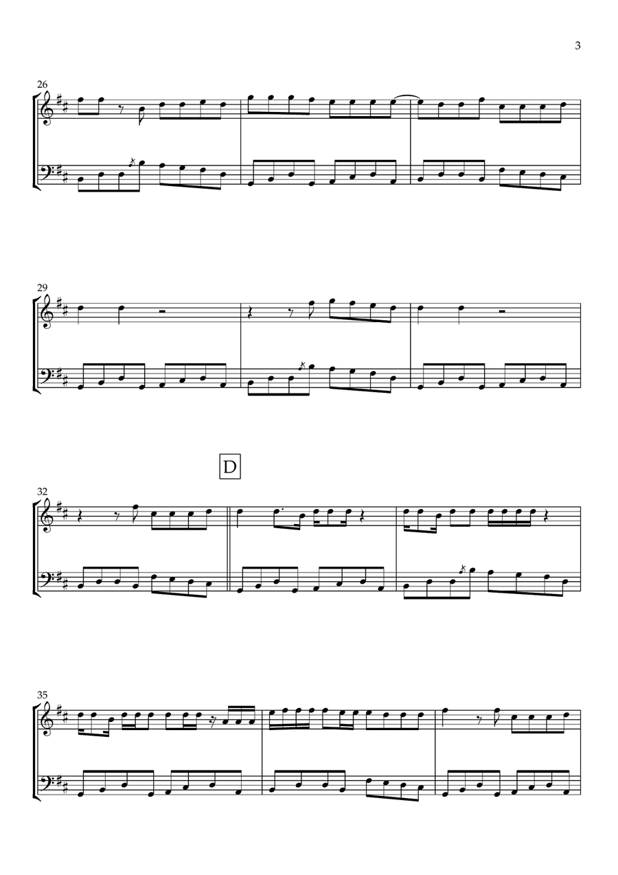 Last Night Last Night Woodwind Duet scores gallery preview page 3