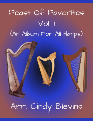 Book cover for Feast of Favorites, Vol. 1, 21 Solos for all harps